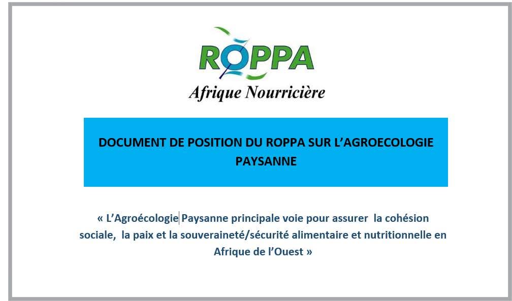 Nouvelle parution : Le ROPPA réaffirme son engagement pour l’agroécologie paysanne
