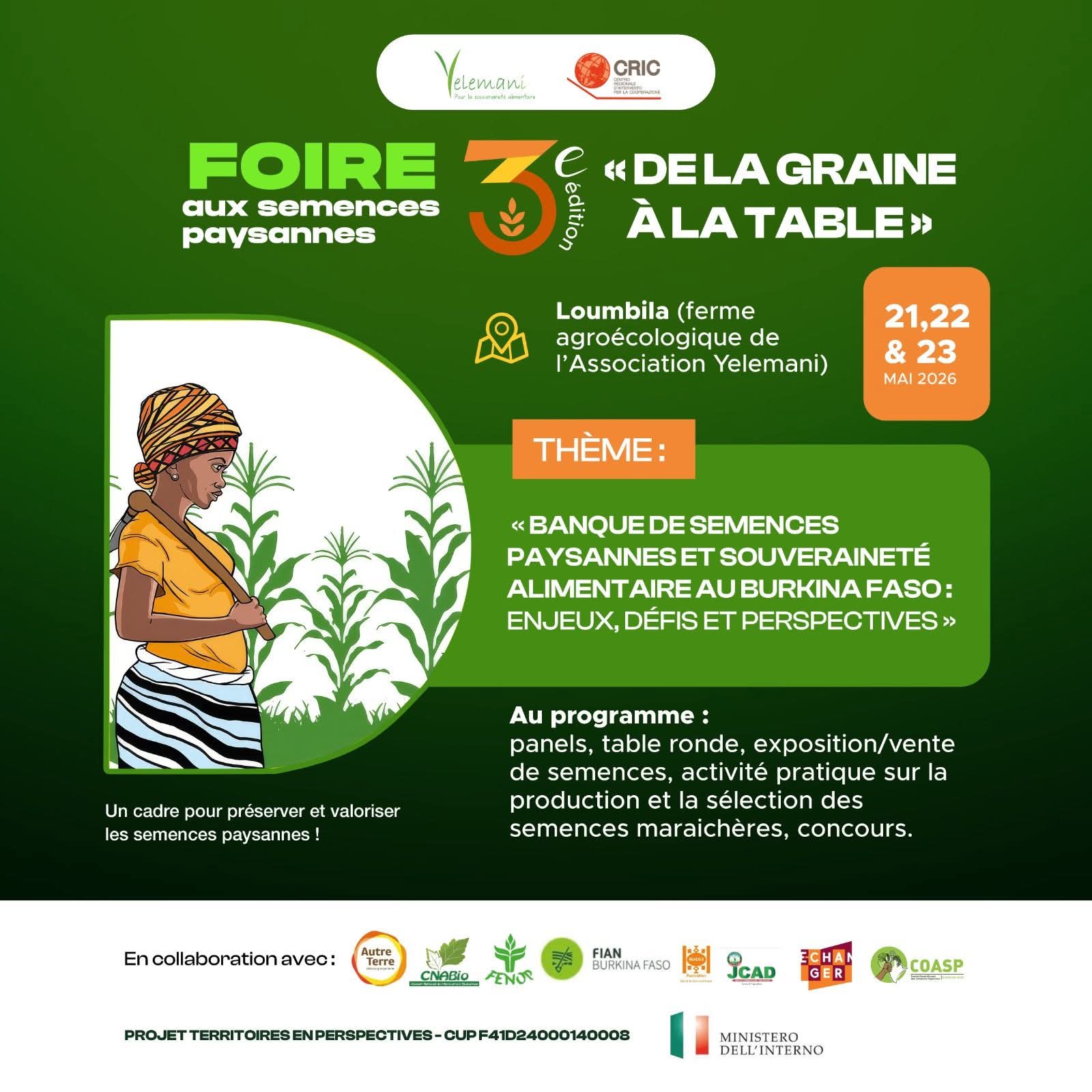 De la graine à la table : Yelemani annonce la 3ème édition de sa foire aux semences