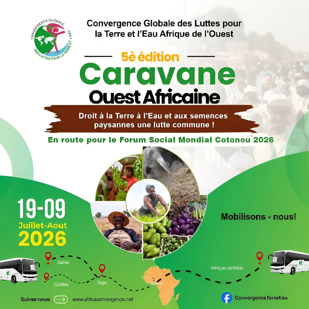 La 5ème Caravane ouest-africaine : droit à la terre, à l’eau et aux semences paysannes
